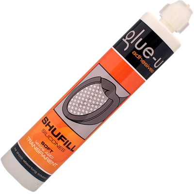Mustad Pad Materiaal GLUE U SHUFILL 250ML TRANSPARANT A20 MEDIUM-SOFT - hoefverzorging vakman