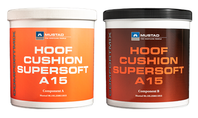 Mustad Comfortmix Comfortmix hoof cushion super soft A15, 2x1.5kg - hoefverzorging vakman